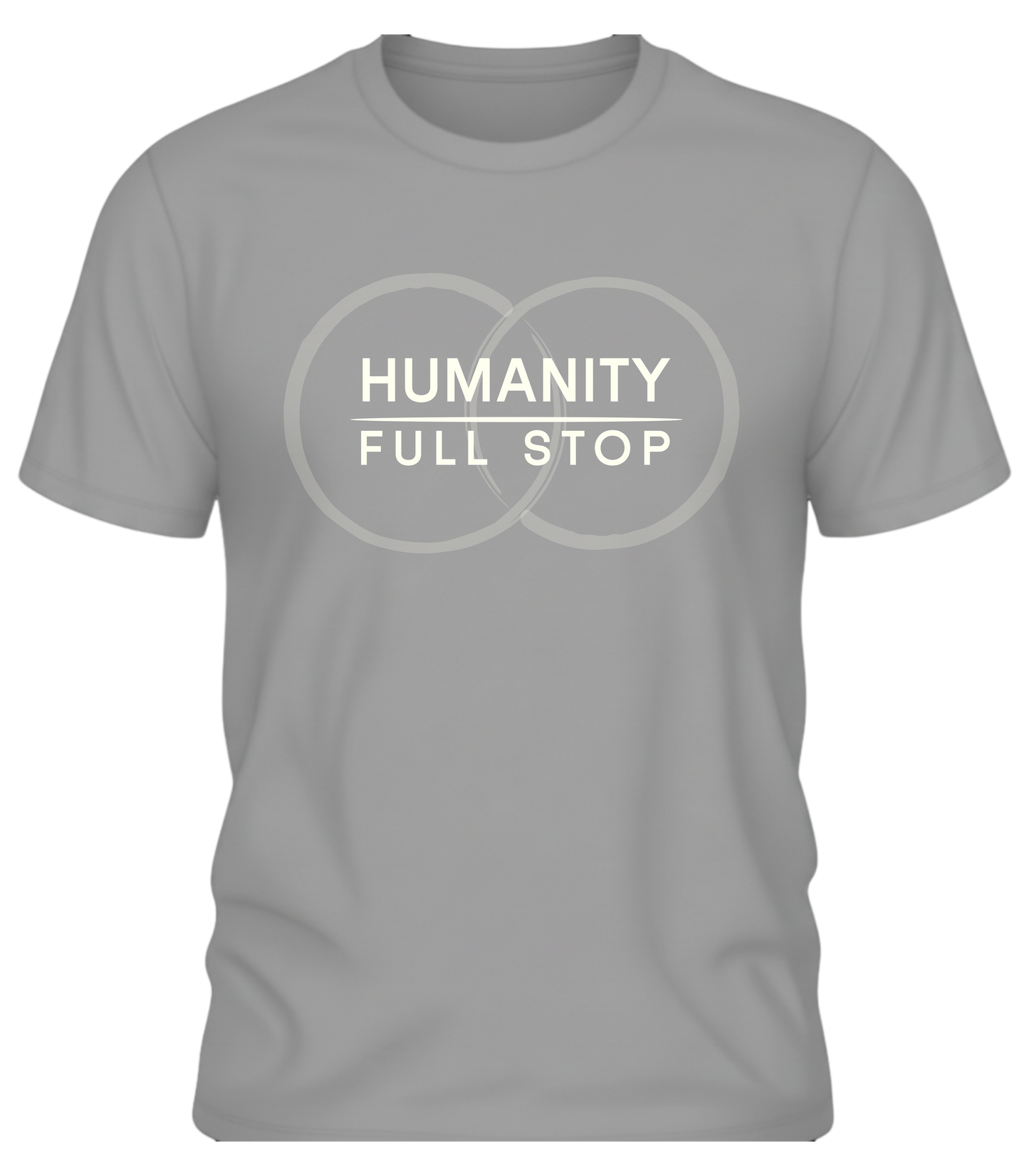 Humanity Full Stop Tee - Minimalist Ethical Statement Shirt