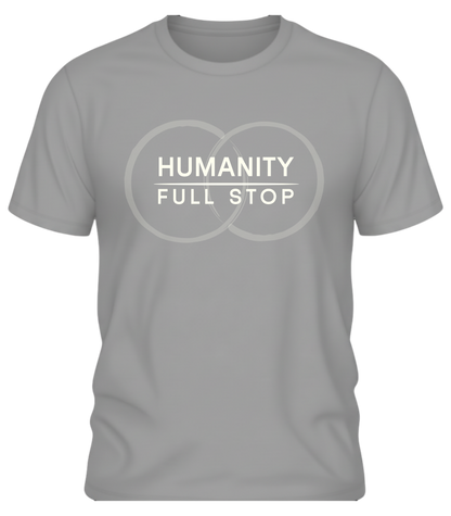 Humanity Full Stop Tee - Minimalist Ethical Statement Shirt