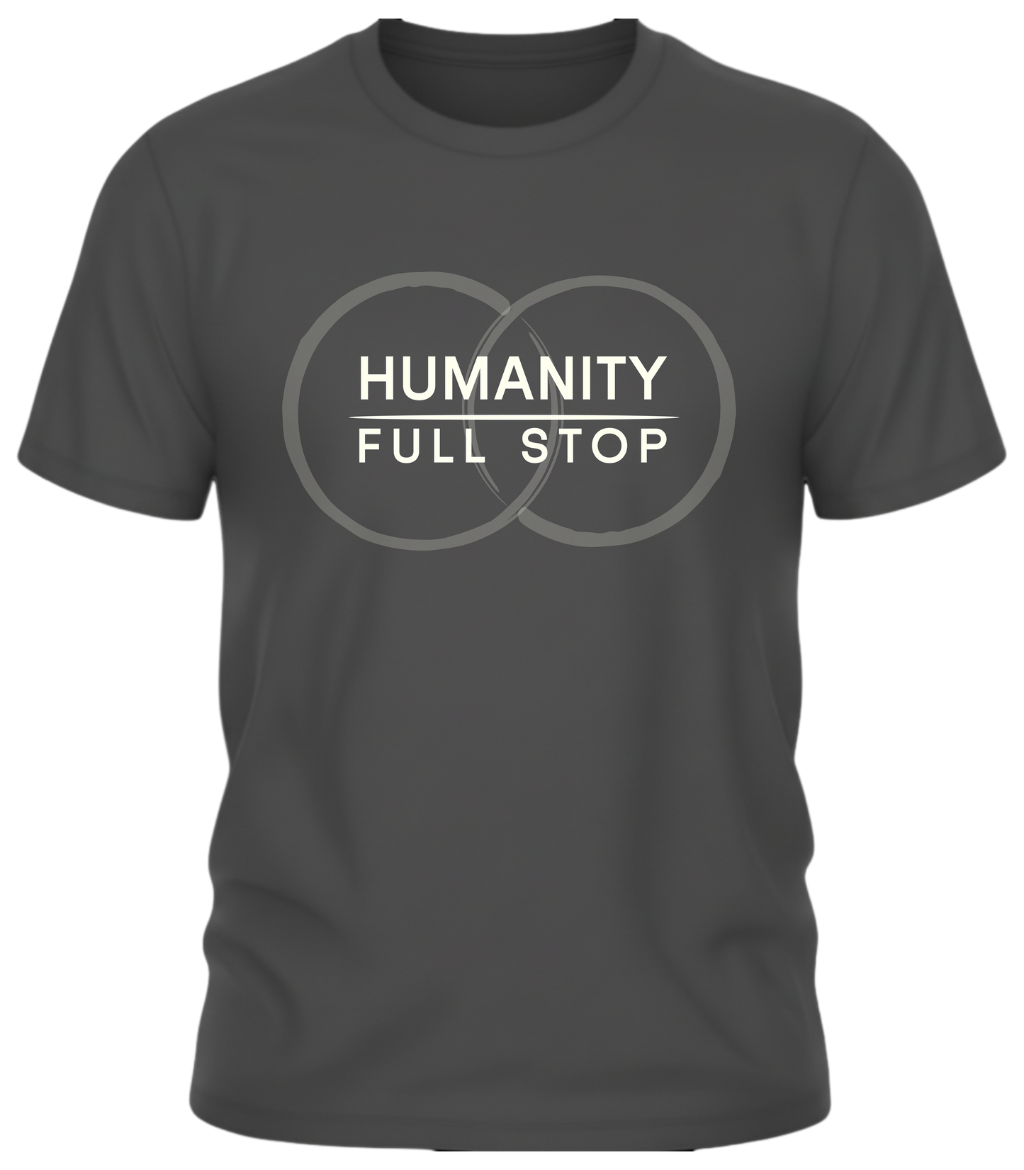 Humanity Full Stop Tee - Minimalist Ethical Statement Shirt