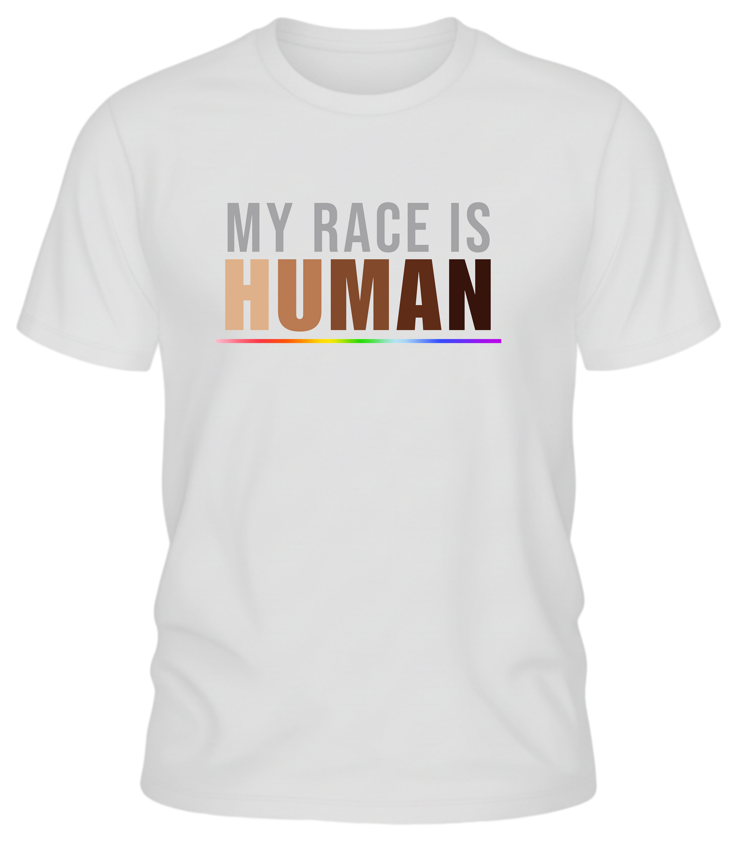 My Race Is Human Unisex T-Shirt — Humanity First Pride Tee
