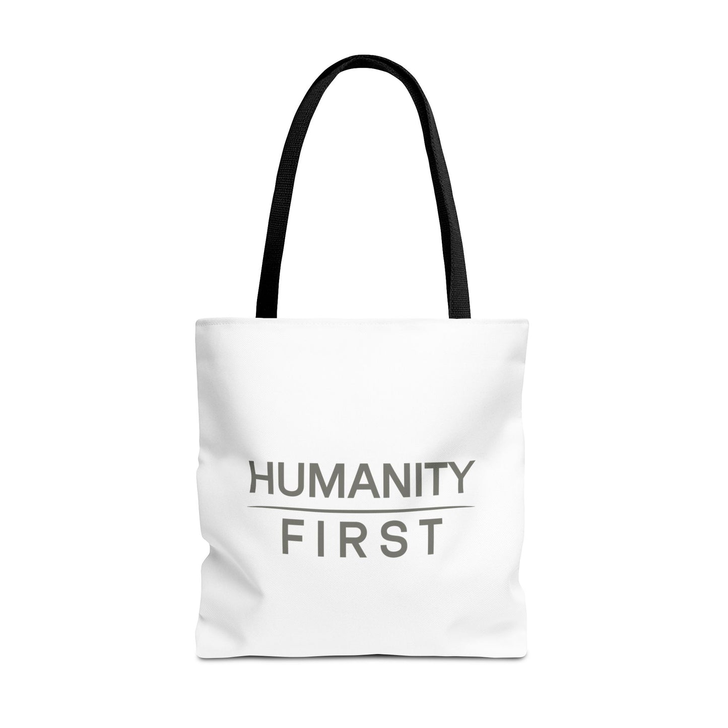 Humanity First Tote Bag — Minimalist Social Justice Canvas Tote
