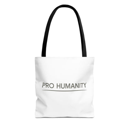 Pro Humanity Tote Bag — Minimalist Statement Canvas Tote