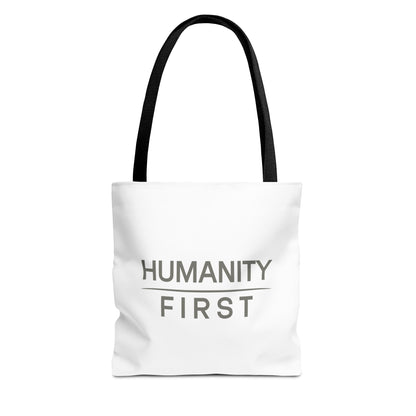 Humanity First Tote Bag — Minimalist Social Justice Canvas Tote