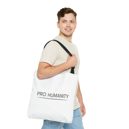 Pro Humanity Tote Bag — Minimalist Statement Canvas Tote
