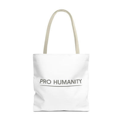 Pro Humanity Tote Bag — Minimalist Statement Canvas Tote