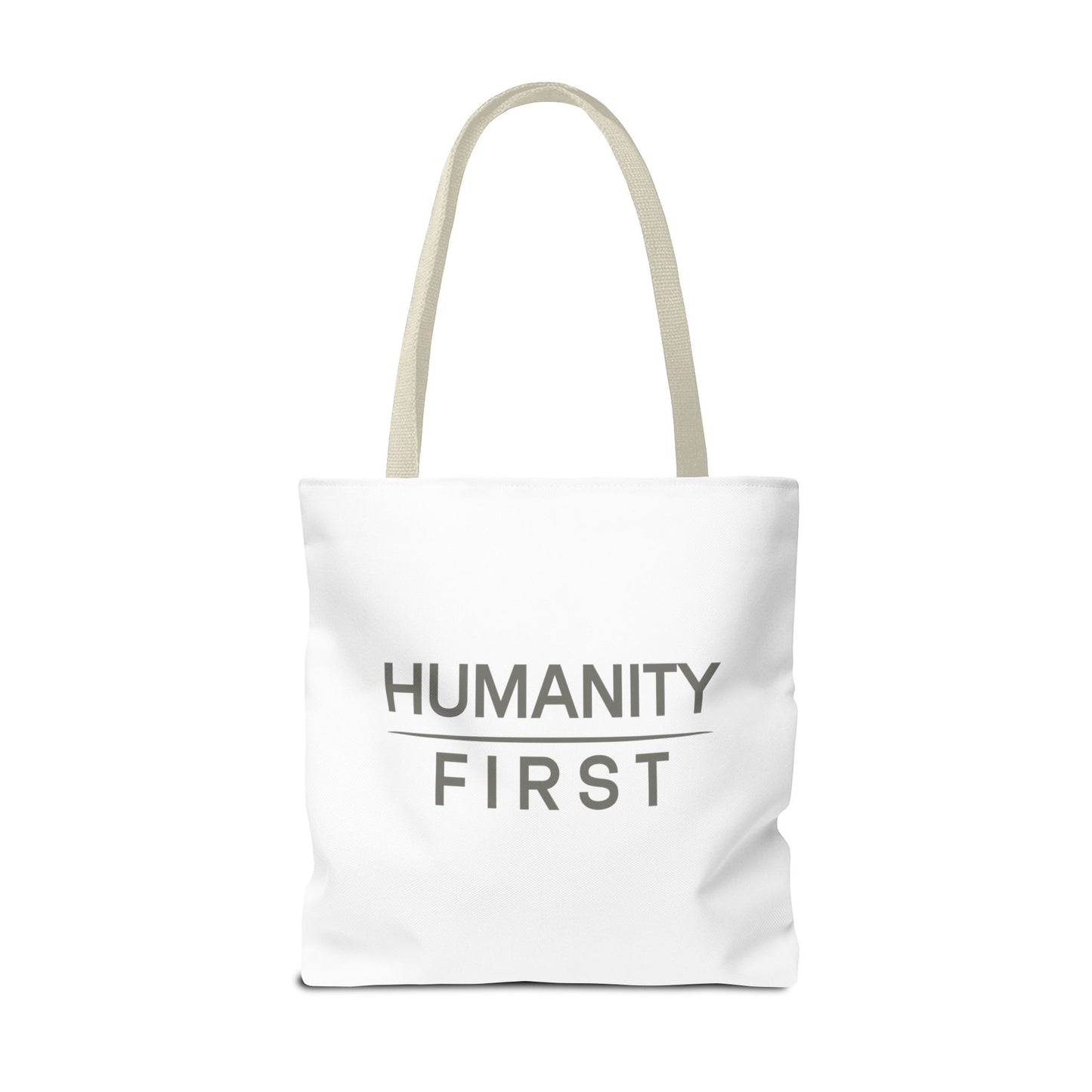 Humanity First Tote Bag — Minimalist Social Justice Canvas Tote