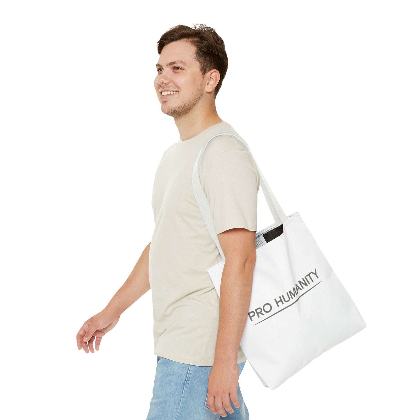 Pro Humanity Tote Bag — Minimalist Statement Canvas Tote