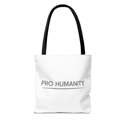 Pro Humanity Tote Bag — Minimalist Statement Canvas Tote