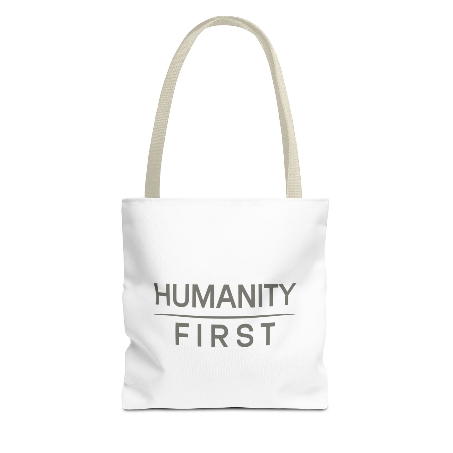 Humanity First Tote Bag — Minimalist Social Justice Canvas Tote