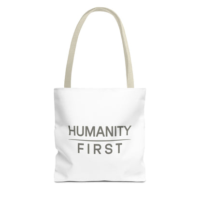 Humanity First Tote Bag — Minimalist Social Justice Canvas Tote