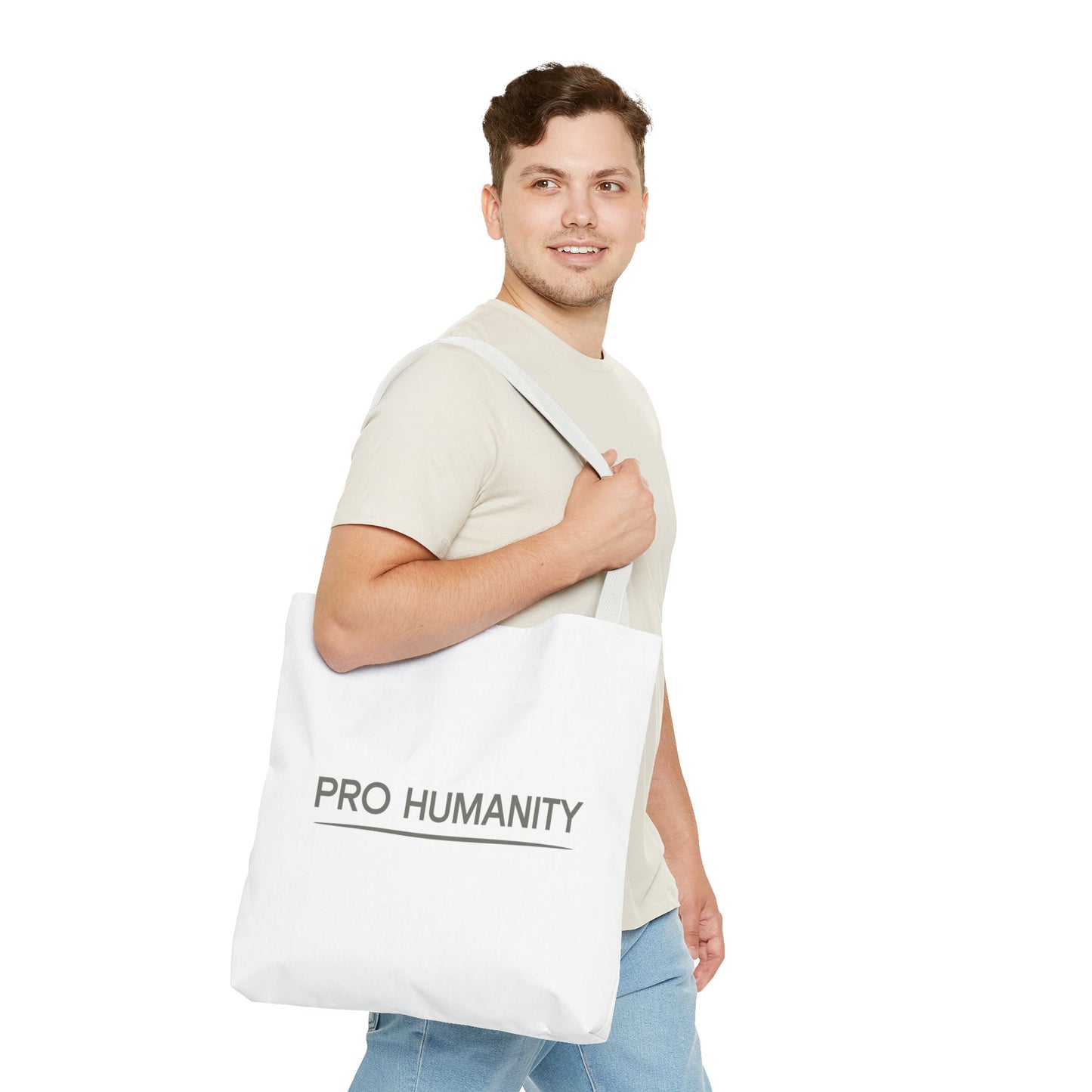 Pro Humanity Tote Bag — Minimalist Statement Canvas Tote