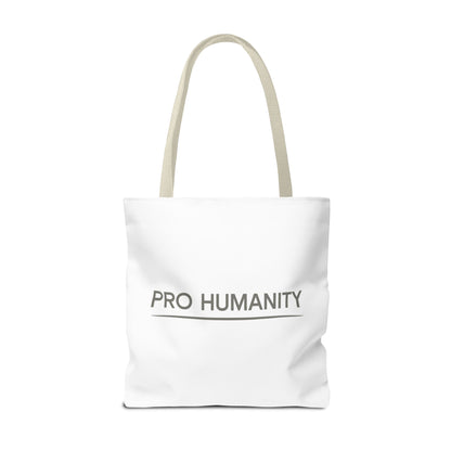 Pro Humanity Tote Bag — Minimalist Statement Canvas Tote