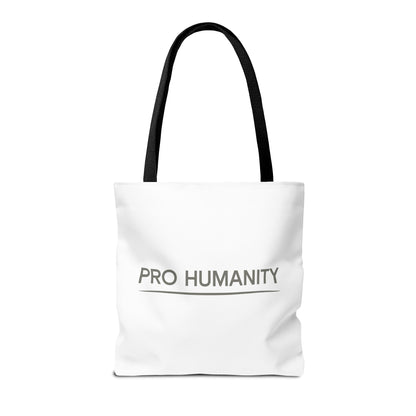 Pro Humanity Tote Bag — Minimalist Statement Canvas Tote