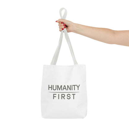 Humanity First Tote Bag — Minimalist Social Justice Canvas Tote