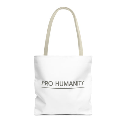 Pro Humanity Tote Bag — Minimalist Statement Canvas Tote