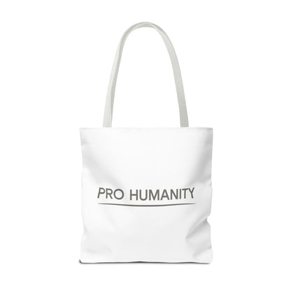 Pro Humanity Tote Bag — Minimalist Statement Canvas Tote