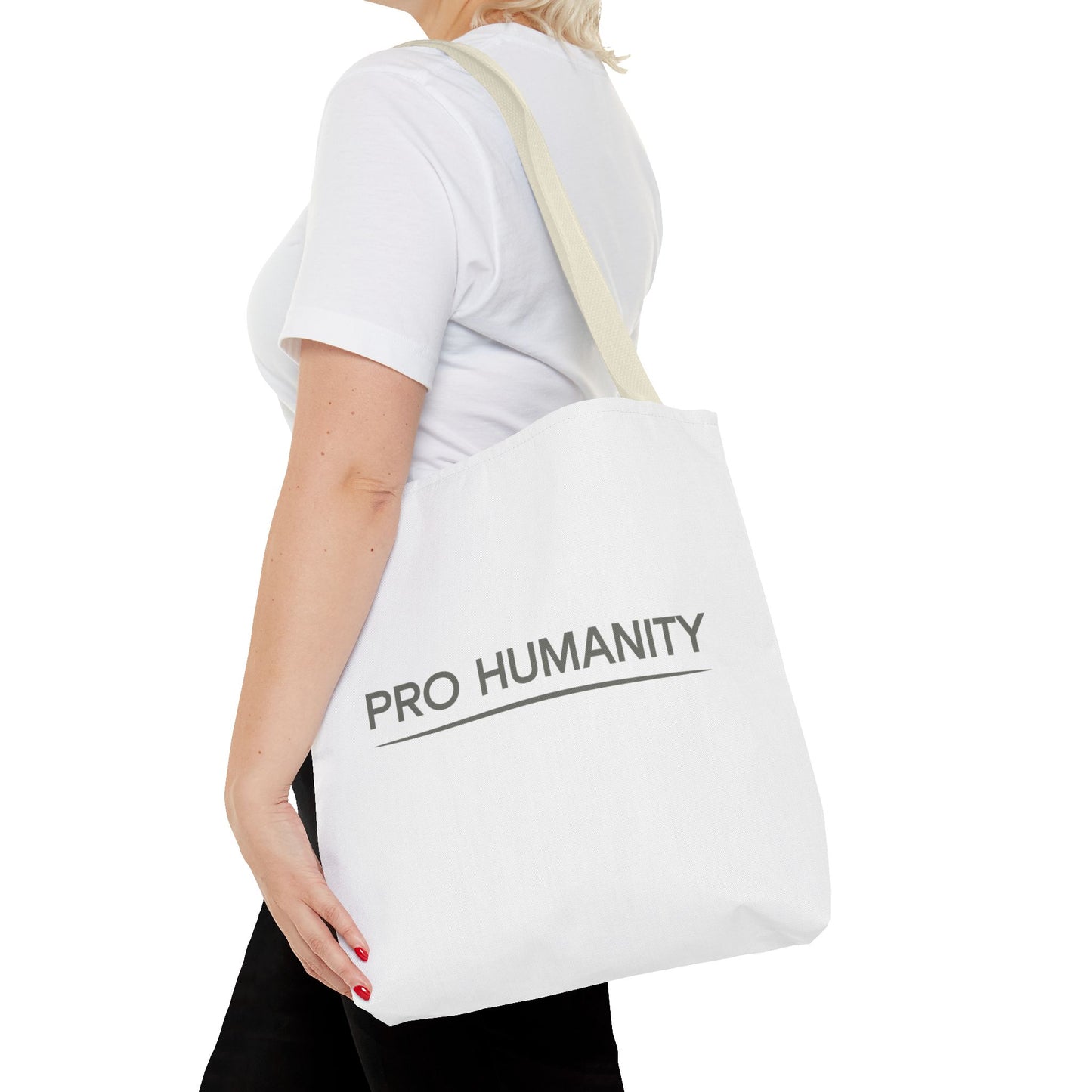 Pro Humanity Tote Bag — Minimalist Statement Canvas Tote