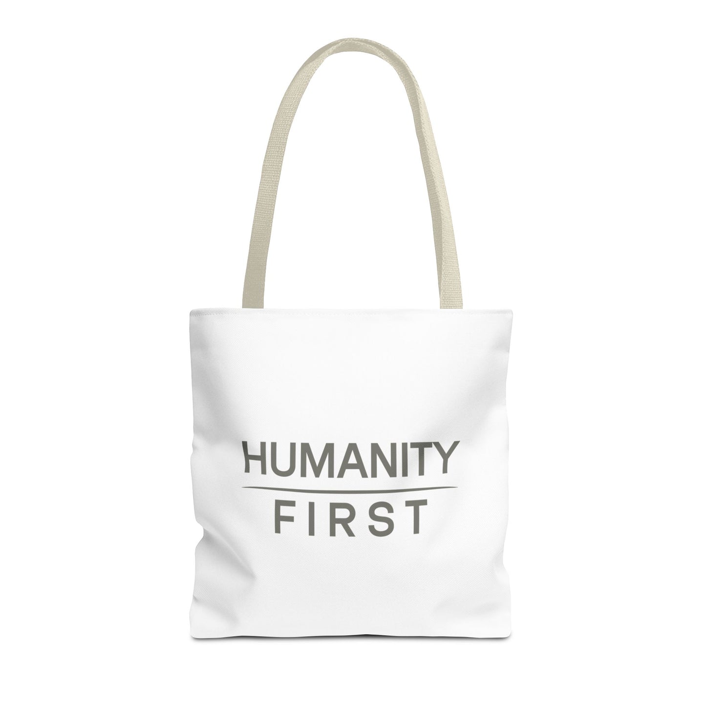 Humanity First Tote Bag — Minimalist Social Justice Canvas Tote