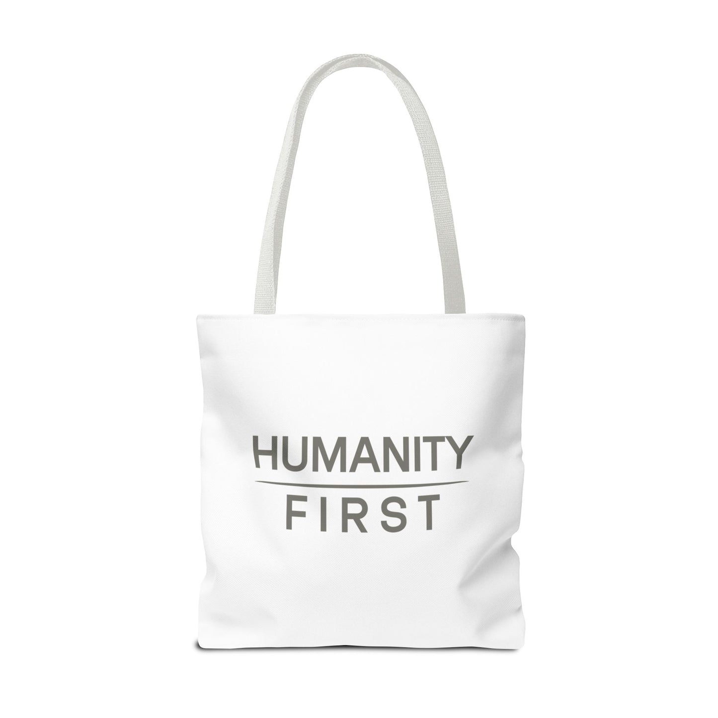 Humanity First Tote Bag — Minimalist Social Justice Canvas Tote