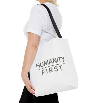 Humanity First Tote Bag — Minimalist Social Justice Canvas Tote