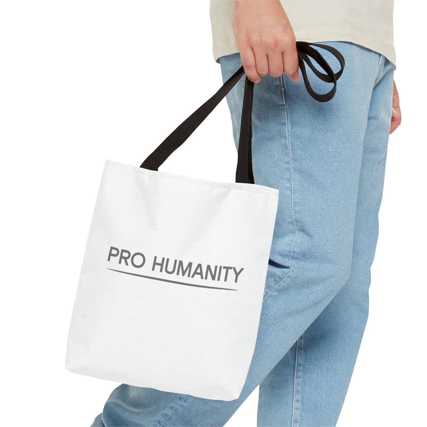 Pro Humanity Tote Bag — Minimalist Statement Canvas Tote