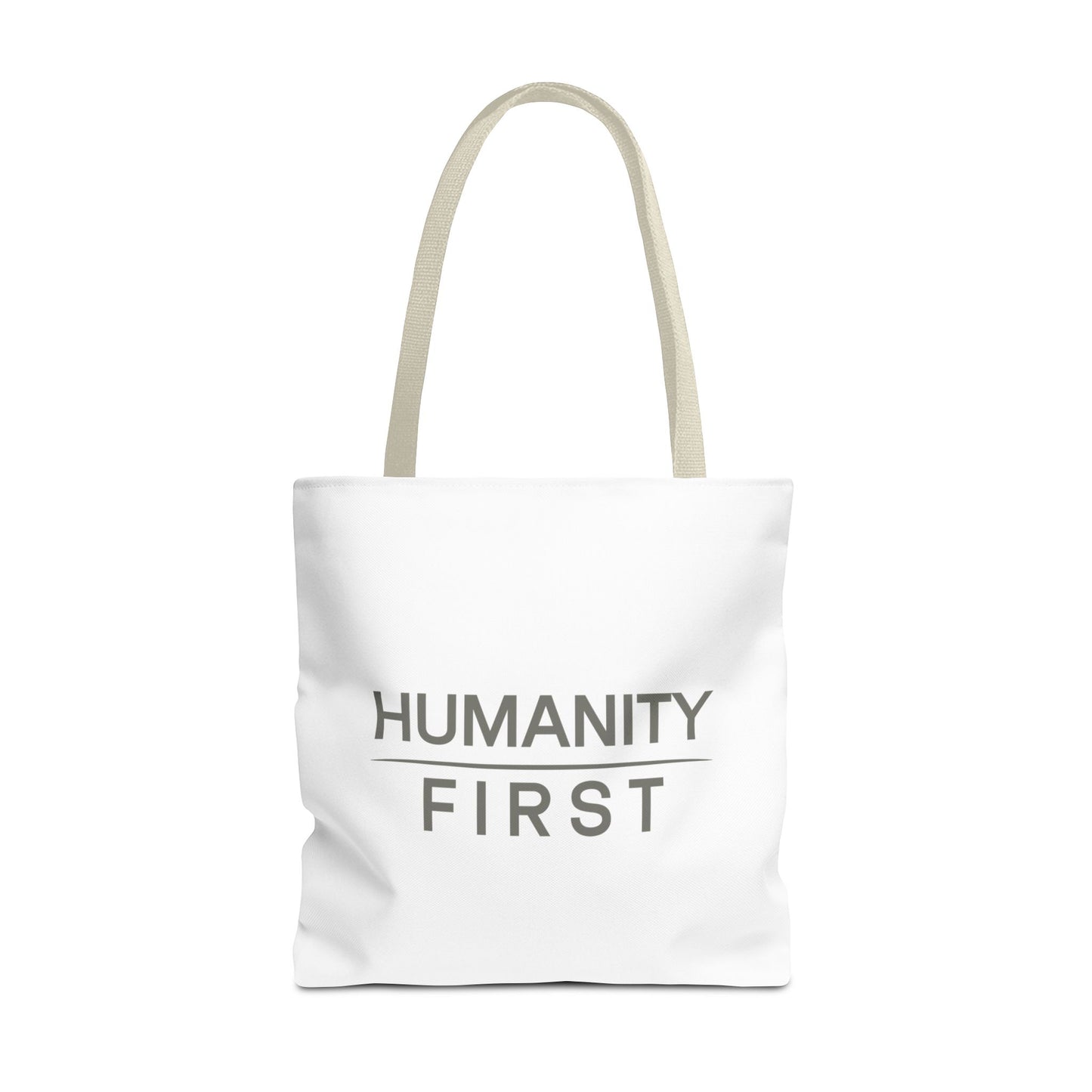Humanity First Tote Bag — Minimalist Social Justice Canvas Tote